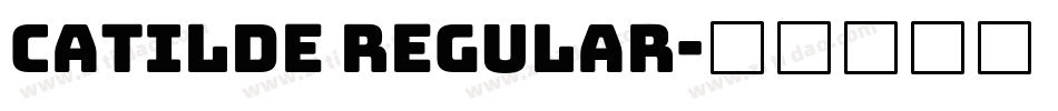 Catilde Regular字体转换